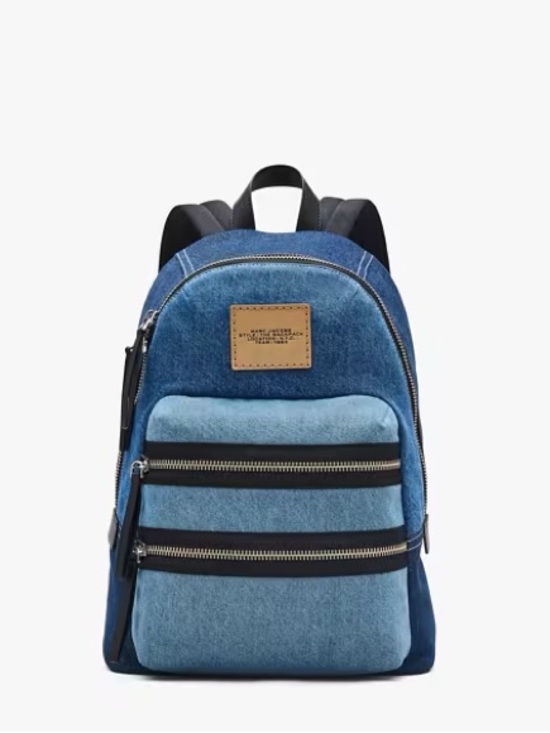 Marc Jacobs Handbags - Marc Jacobs The Biker Colorblock Denim Large Backpack